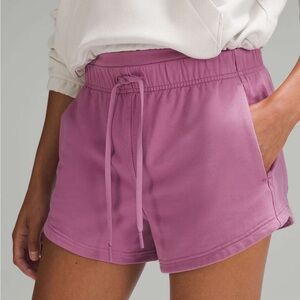 lululemon athletica Inner Glow 3” High Waist Pink Shorts